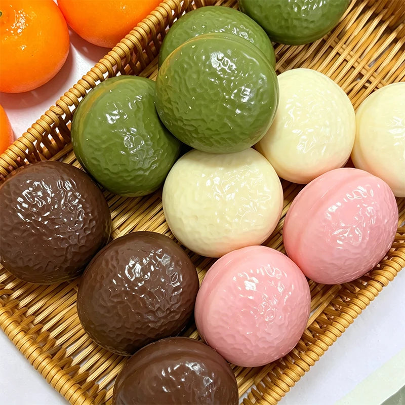 Creative Choco Pie Squishy Stress Ball Toys Soft Building Block Filling Squeeze Fidget Toy Adults ASMR Sensory Anti Stress Toys