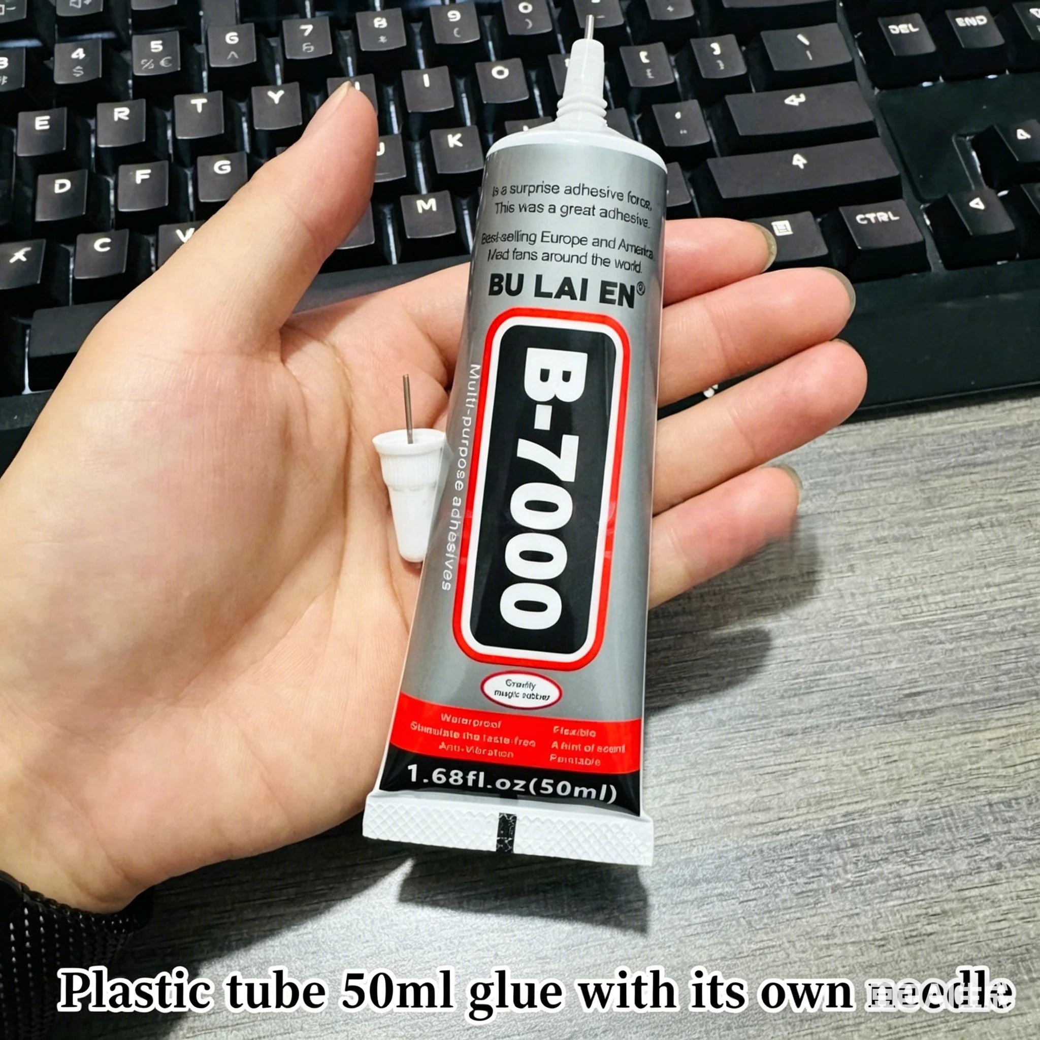 B-7000 Glue Edge Sealant Adhesive for Curved Screen Back Cover Special Waterproof Press-Screen Repair Edge Soft Glue General