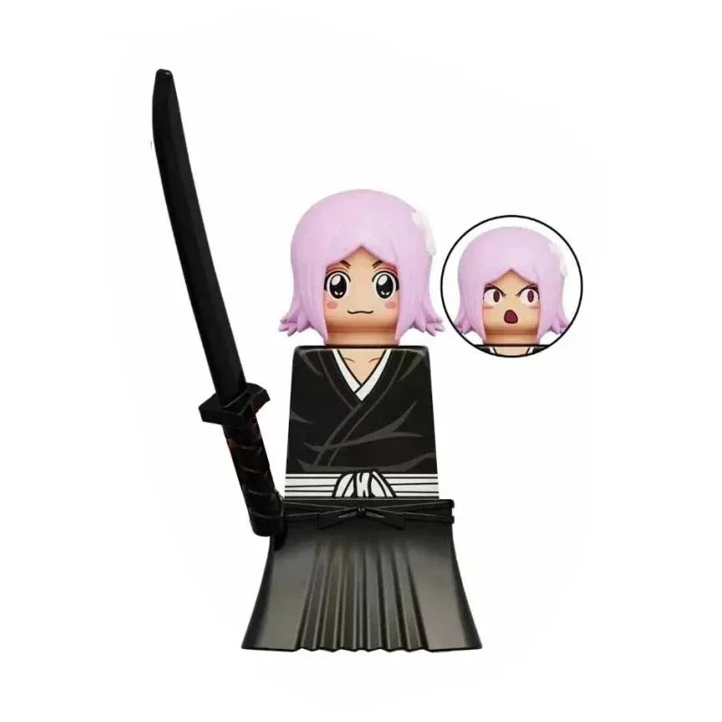 Blind Box KDL816 KDL824 Building Blocks Mini Model Figures Anime Bleach Kurosaki Ichigo Kuchiki Rukia Cartoon Christmas Gift Toy