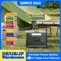 SOLARPLAY Q2501 Portable Power Station 2160WH LiFePO4 Battery with 2400W (4800W Peak) AC Output Solar Generator for Garden Party