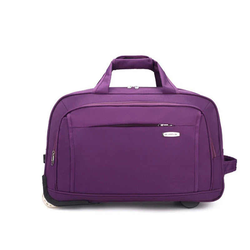 Suitcase Trip Cabin Oxford Waterproof Rolling Luggage Large capacity Travel Bag Foldable Student Trolley Case valise voyage