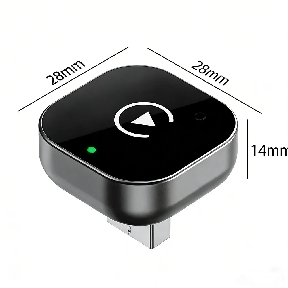 2026 New Wireless CarPlay Adapter for Apple iPhone ＆Android Auto 2 in 1, Mini USB CarPlay Dongle Wirn with Fast Stable Connectio