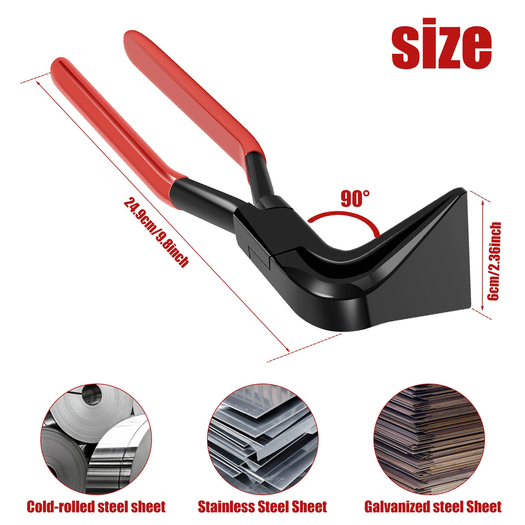 Metal bending pliers flattening pliers manual sealing metal plate tools durable manual sealing machine sheet metal tool kit