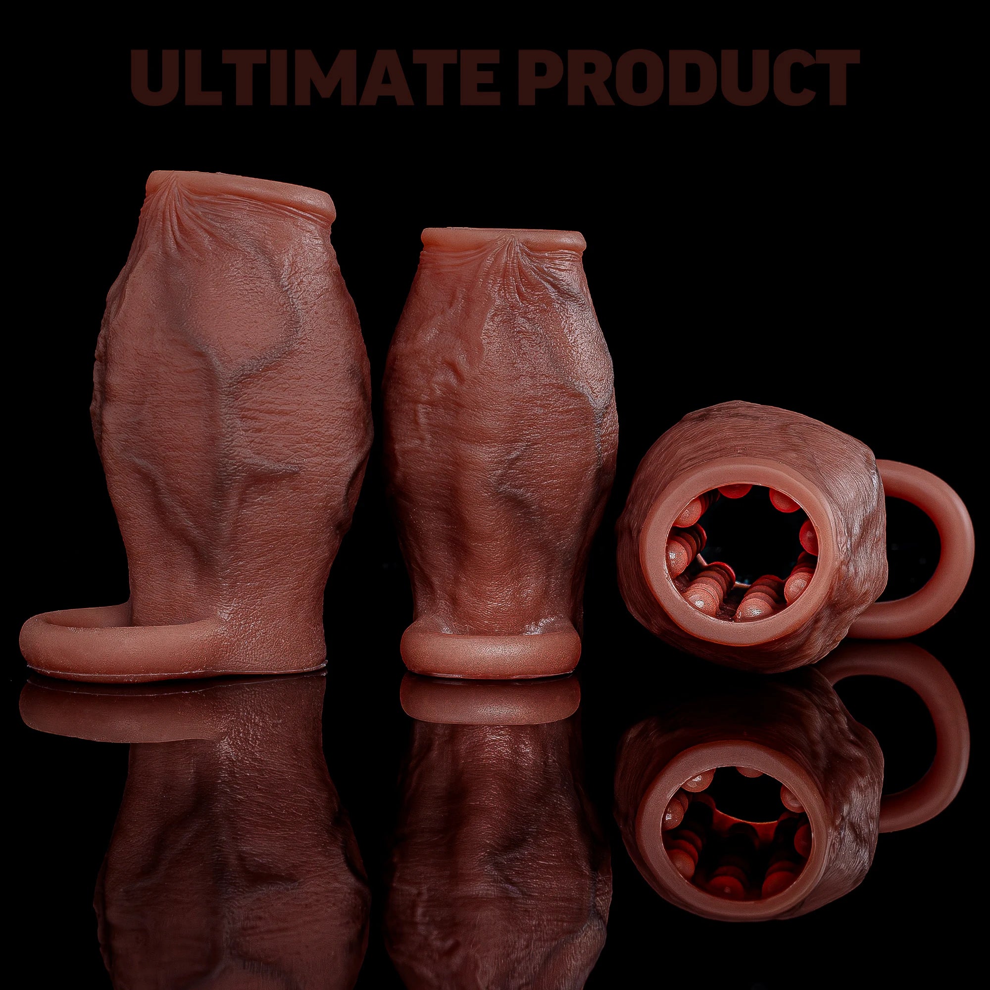 Dick Sleeve Enlargement Lock Sperm Penis Ring Adult Men Sex Toy Enlarged and Thicken Cock Sleeve Soft Silicone Male 18+ Sexy Toy