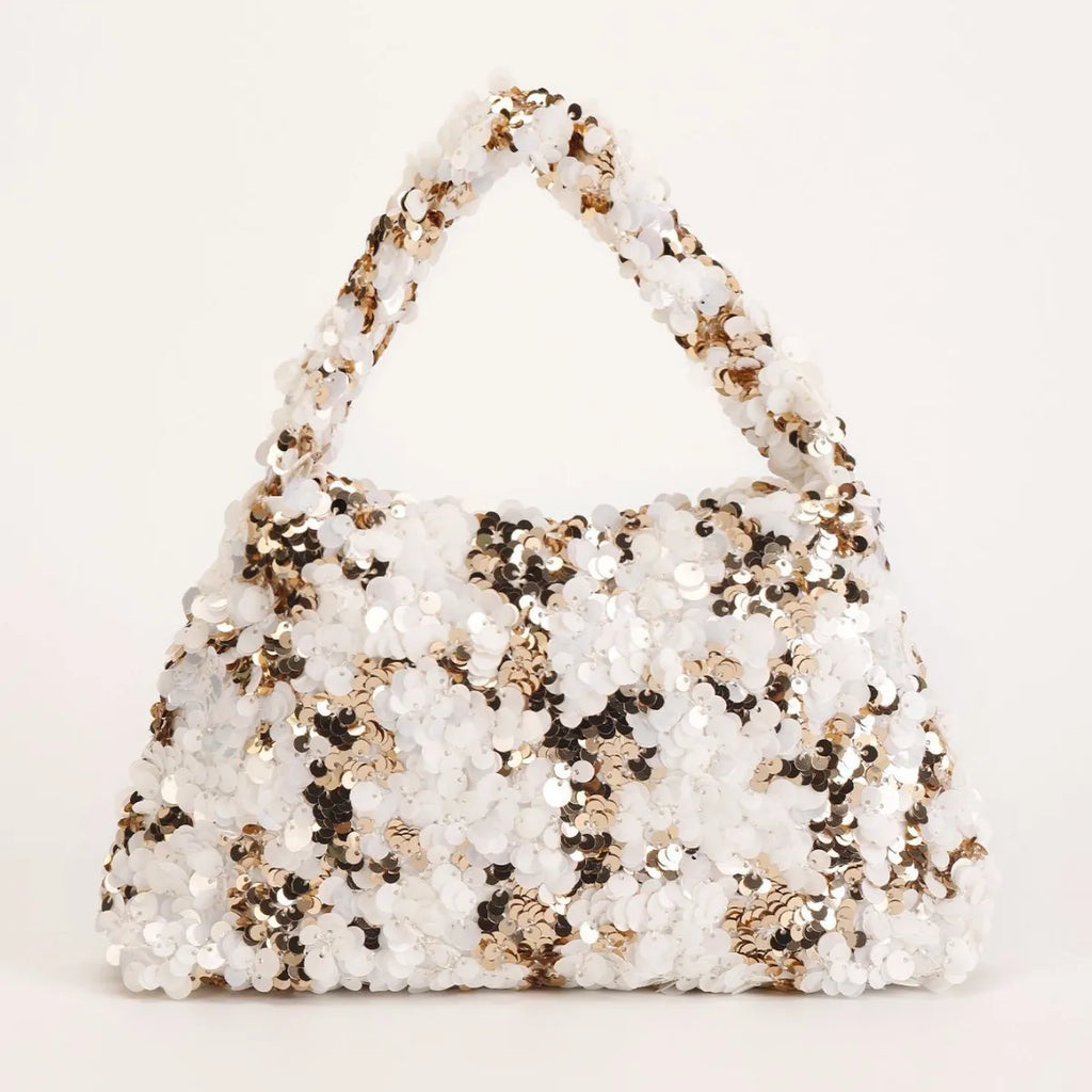 New sequined handbag high-end dinner bag chain oblique span women's shoulder bag fashion women's bag