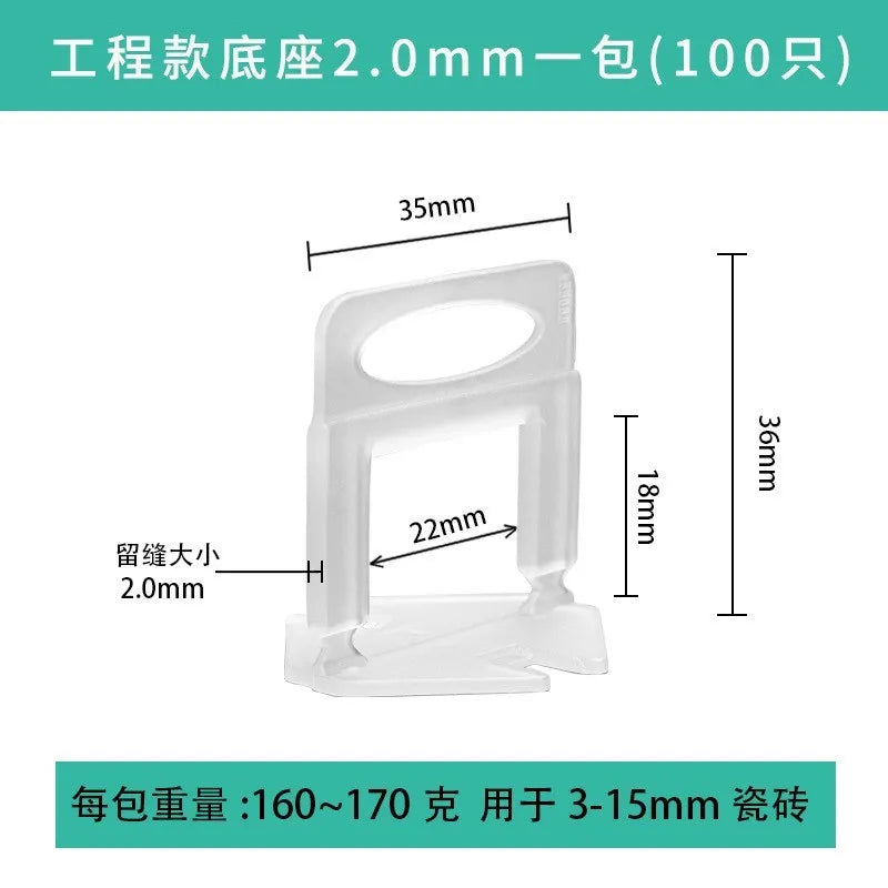 100PCS Red/ Black Plastic Wedges Ceramic Tile Leveling System Tiling Floor Wall  Carrelage Construction Tools Building