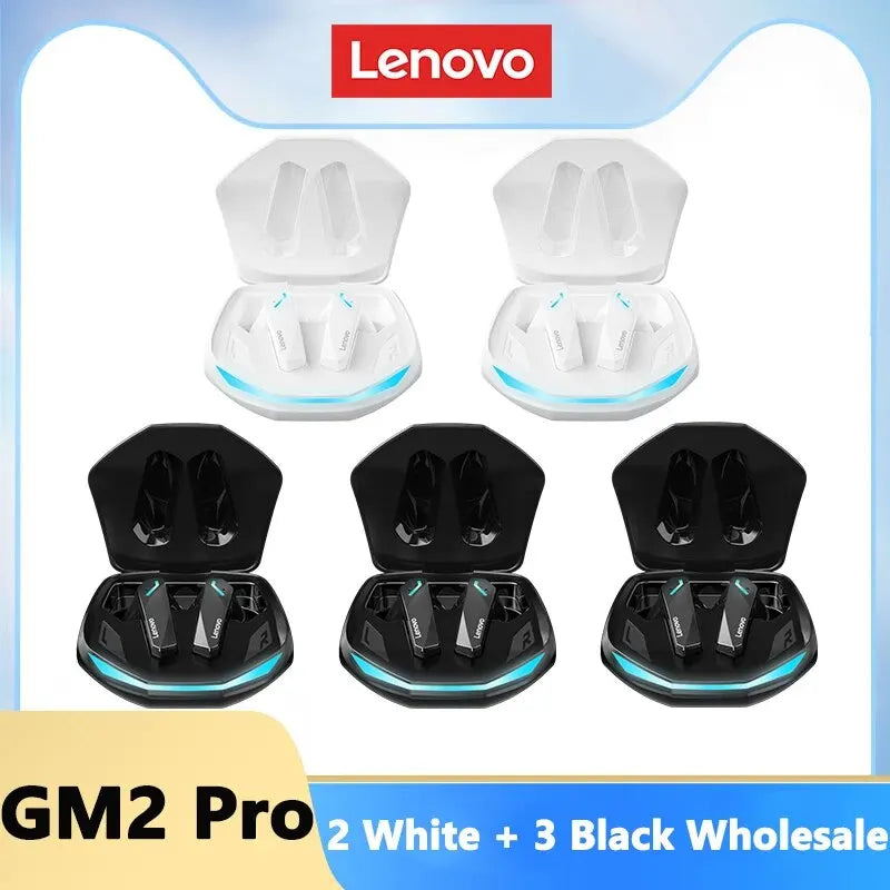 Choice Lenovo GM2 Pro TWS Wireless Bluetooth Headset Touch Control Mic Earbuds Headphones Noise Cancelling Air Pro Earphones
