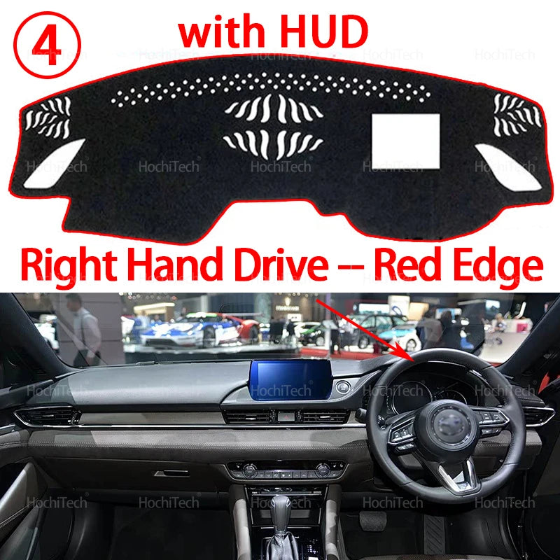 For Mazda 6 Mazda6 2016 2017 2018 GL Atenza Dashboard Cover Pad Car Liner Anti-UV Mat Sunshade Dashmat Carpet Dash