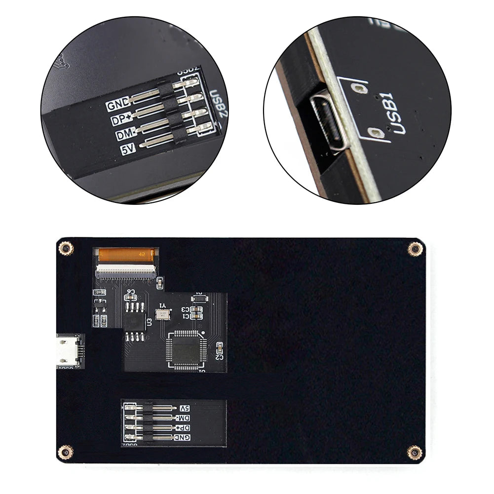 Dual USB Secondary Display 3.5 Inch IPS DIY Computer Temperature Monitoring CPU GPU RAM HDD Acrylic for Mini ITX Case AIDA64