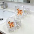 2pcs Cute Clay Dragon Toothbrush Head Covers Storage Case Toothbrush Protector Holder Bathroom Accessory for Home Travel Gift