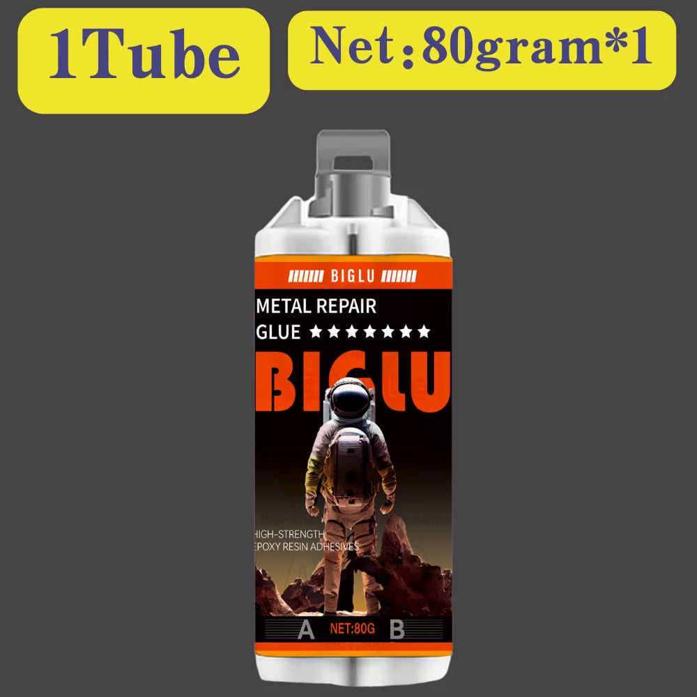 BIGLU Metal Repair Glue High Strength AB Casting Adhesive Cold Welding Heat Resistance Magic Sealant Industrial Repair Agent