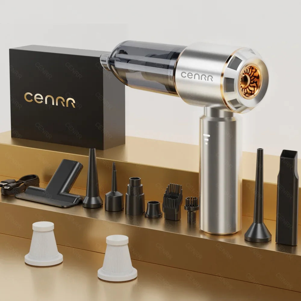 CENRR 360000PA Mini Car Vacuum Cleaner Cordless Powerful Wireless Car Cleaner HandHeld Portable Vacuum Cleaner Home Appliance