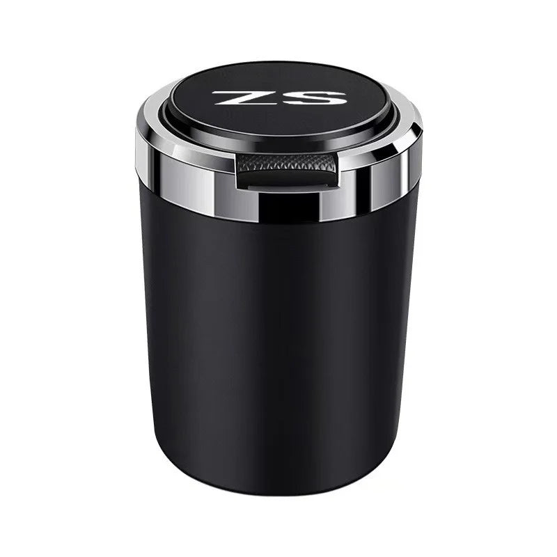 Car Ashtray Cigarette Ash Holds Cup LED Light Automotive Ashtray For Morris Garages MG ZS HS Logo Auto Accessories interior
