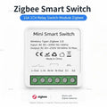 Zigbee TUYA 1/2/3Gang Mini Smart Switch Module 10A/16A DIY Relay Switches Breaker Works With Alexa Google Home Assistant 2MQTT