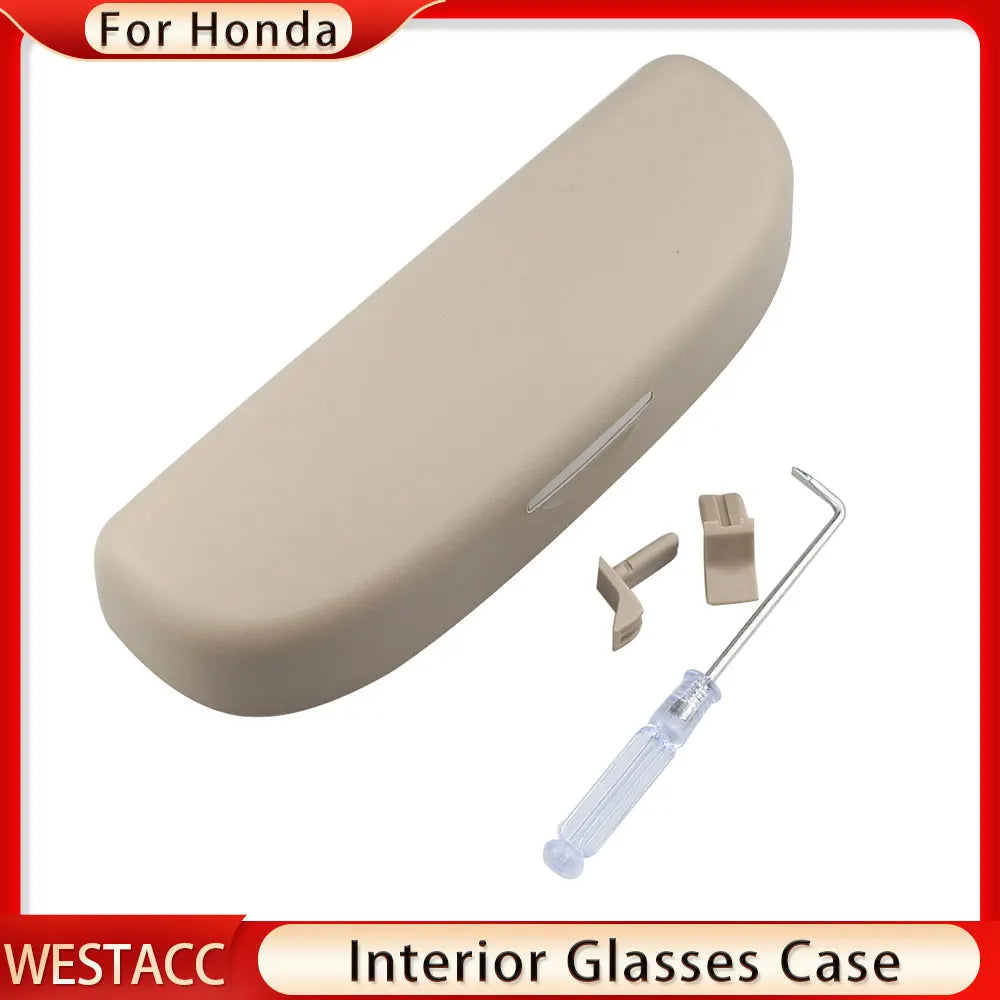 Car Sunglasses Holder Glasses Case Box for Honda Accord City Civic CRV Vezel HRV HR-V FIT JADE Odyssey Elysion Accessories
