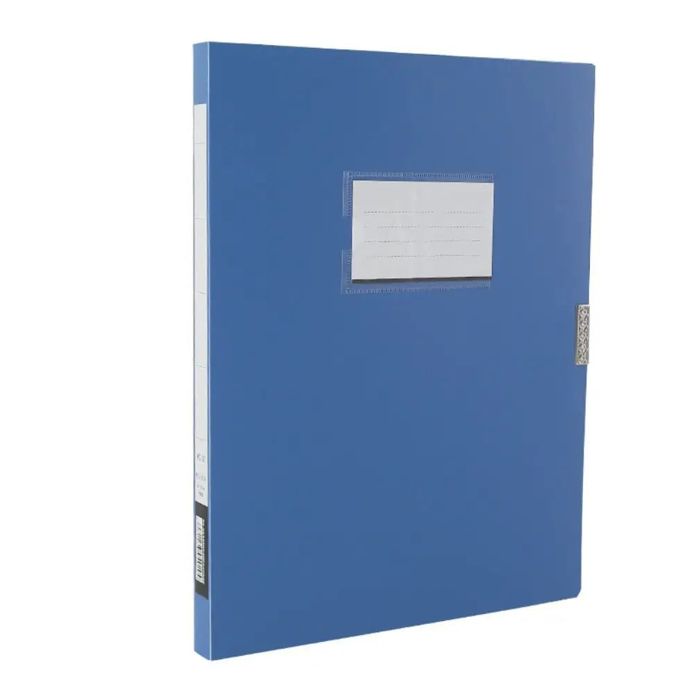 Desktop Black Blue A4 File Folder Dustproof PP Plastic Paper Storage Box Thickened Document Case Archives