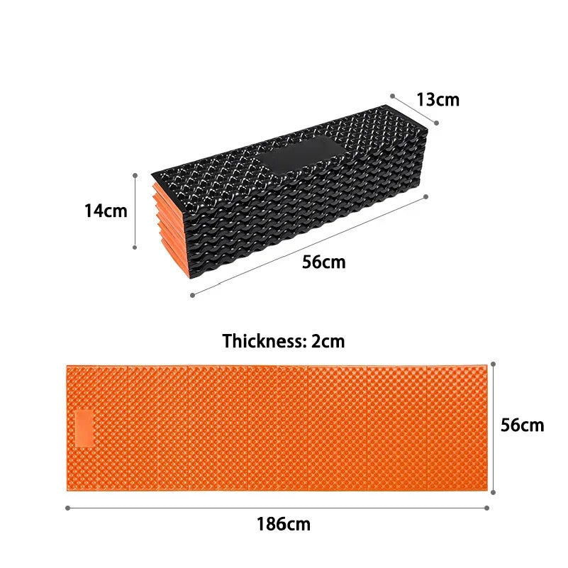 330g Lightweight Egg Crate Foam Sleeping Pad Portable Foldable Camping Mat for Moisture Proof Insulation for Hiking Backpacking