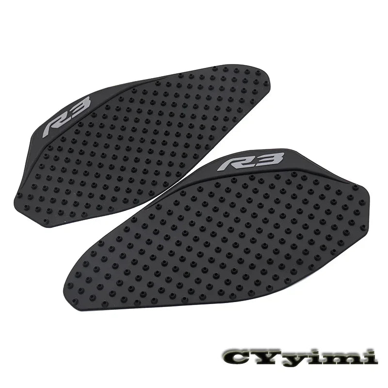 For YZF R3 YZFR3 2019 2020 Non-Slip Motorcycle Tank Pad Gas Side Sticker Fishbone Knee Protector Decals