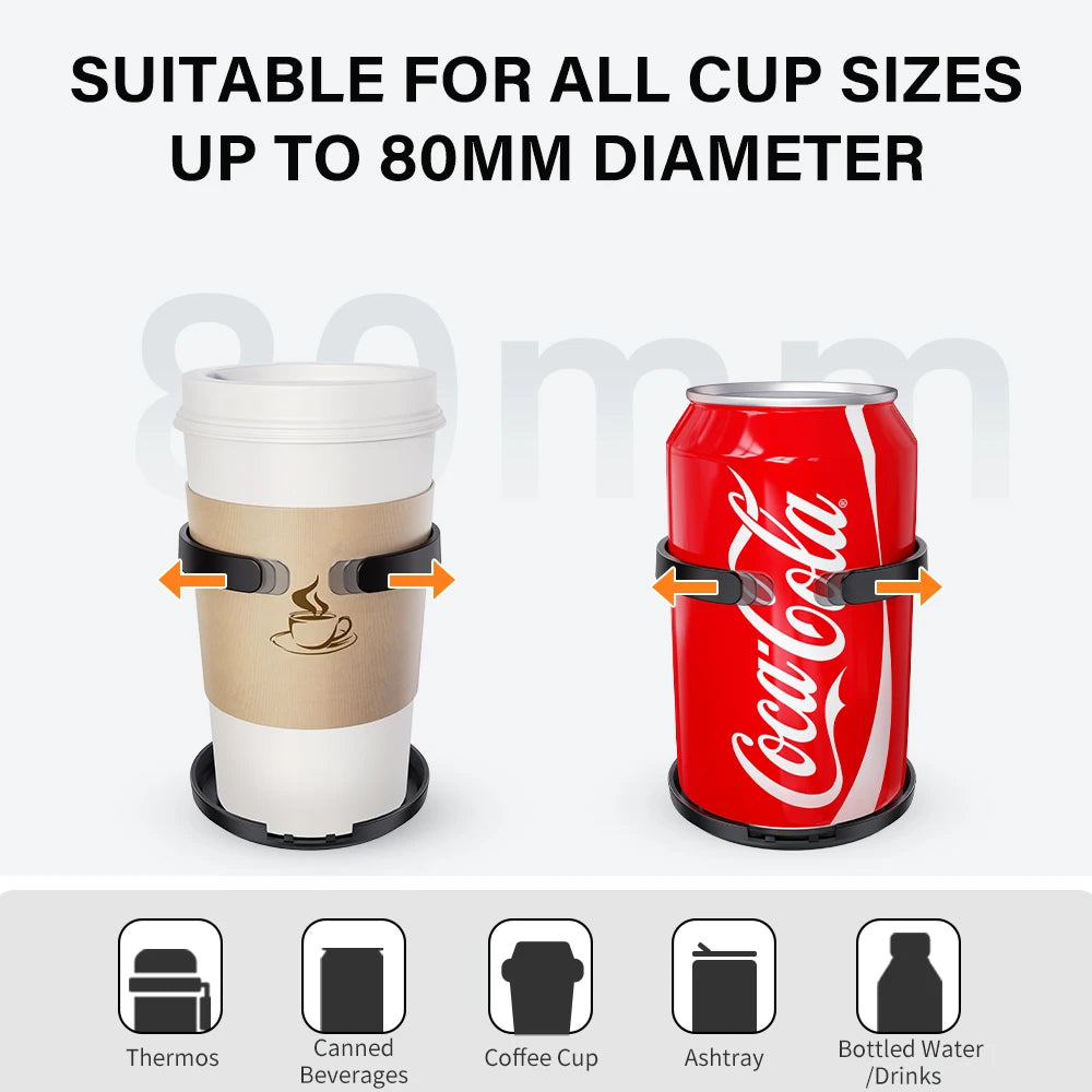 Foldable Car Cup Holder Air Vent Outlet Drink Bottle Holder Car Cup Rack Auto Interior Accessories Beverage Ashtray Mount Stand