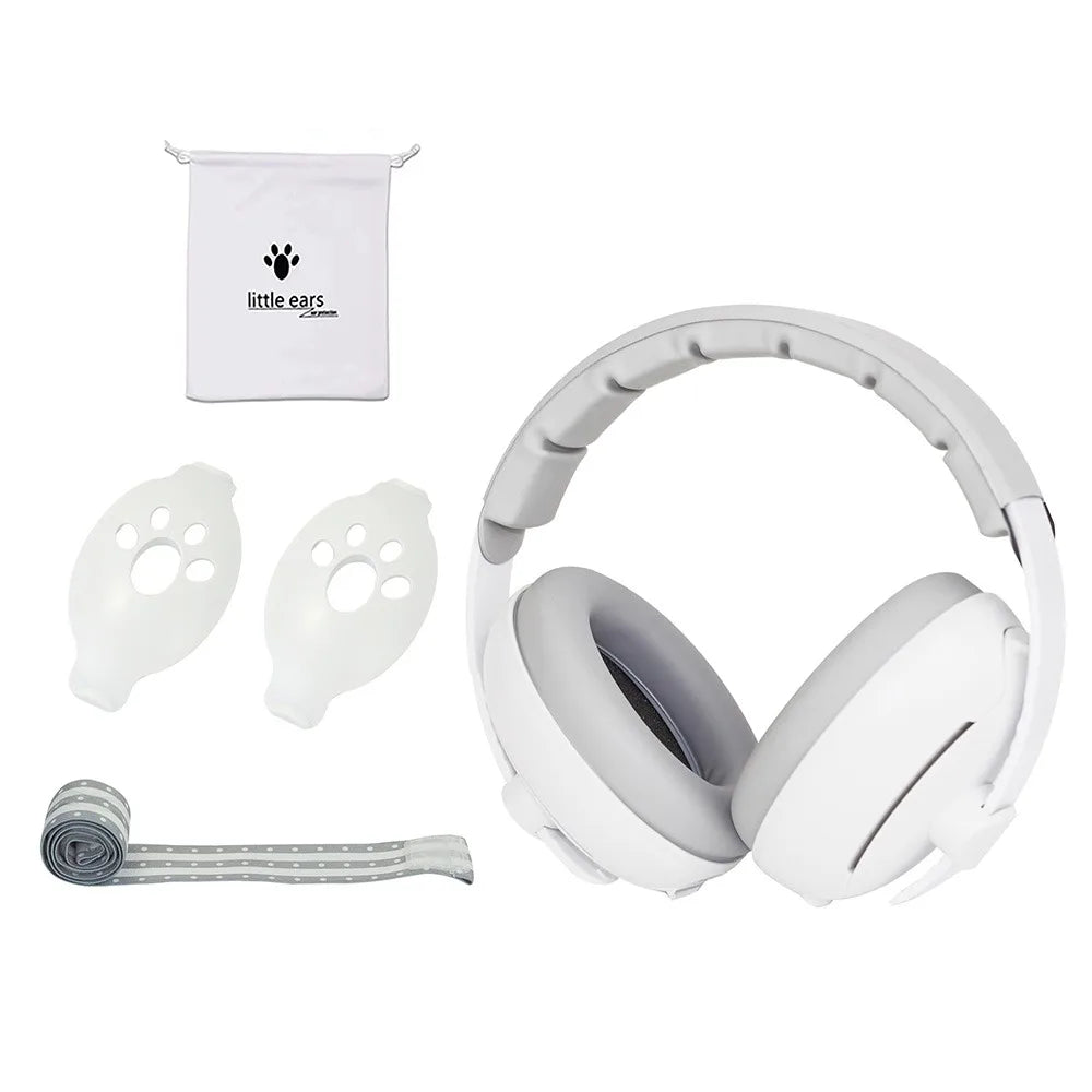 Convertible Design 2-in-1 Baby Ear Muffs Comfortable Noise-proof Toddler Noise Reduction Earmuffs Sleep Improvement