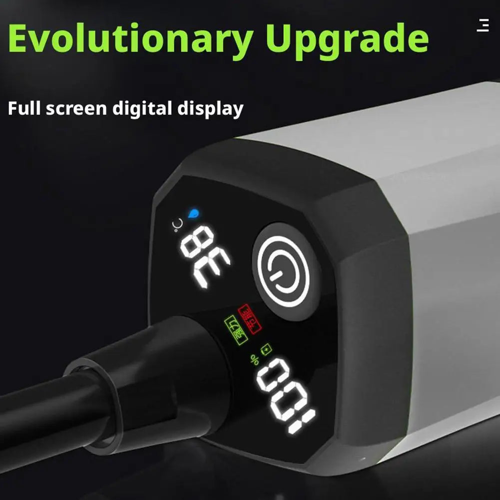 Outdoor Portable Shower Camping 6000mAh Rechargeable LED Display Outdoor Simple Electric Mobile Shower Set