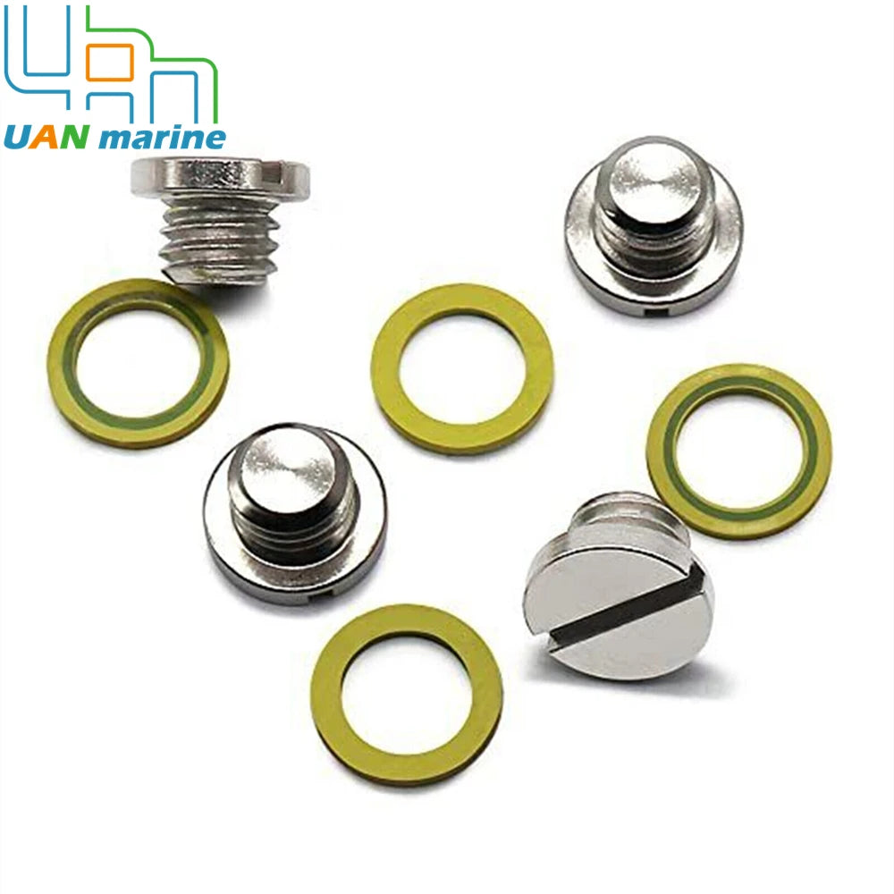 10-79953Q2 Lower Unit Drain Plug Gearcase Screw Kits For Mercury 10-79953A2 18-2244 22420 10-79953Q04