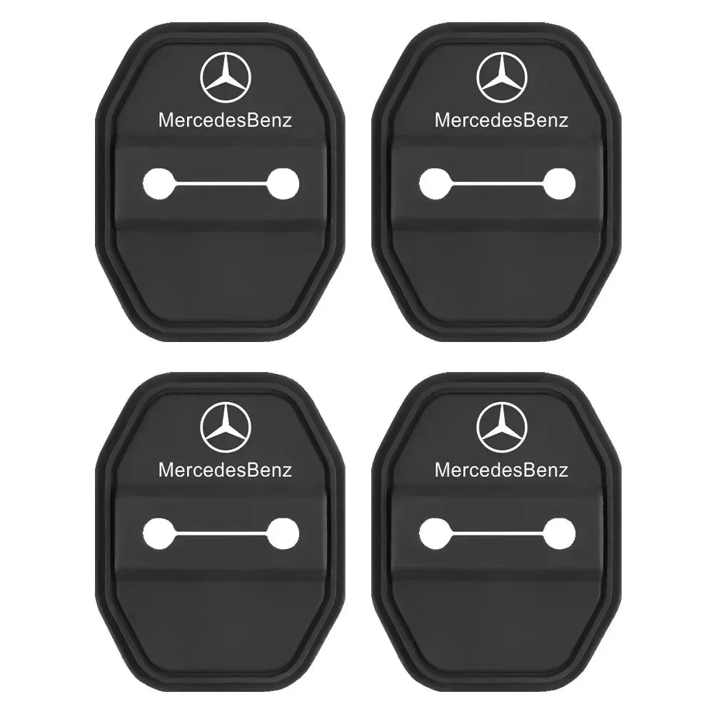 Car Door Lock Protector Cover Stickers For Mercedes Benz AMG W126 W140 W190 W203 W204 W212 W222 Interior Mouldings GJM-SG-BENC