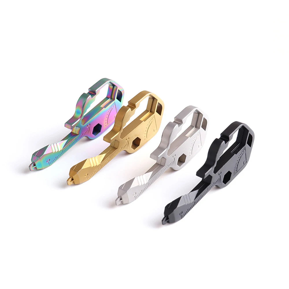 24 in 1 Multitool Key Stainless Steel EDC Key Ring with Screwdriver/Bottle Opener Portable Outdoor Camping Gadgets & Home Tools
