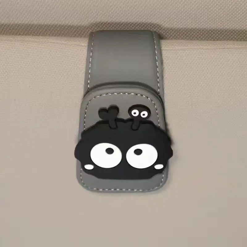 Creative Magnetic Car Glasses Clip Car Visor Storage Rack Multifunctional Car Sunglasses Holder Eye Glasses Case
