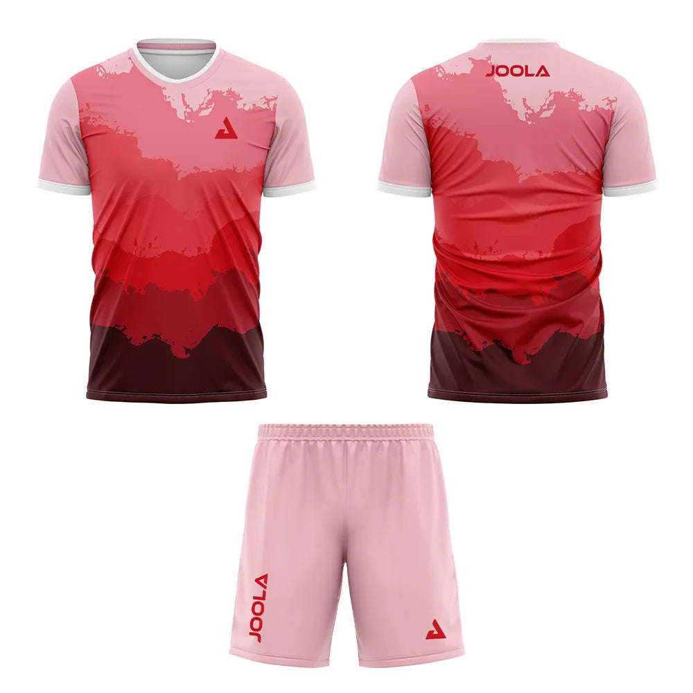 2026 Breathable Quick-drying Men's Table Tennis Apparel Short-sleeved T-shirt And Shorts Set Badminton Drawstring Pocket Shorts