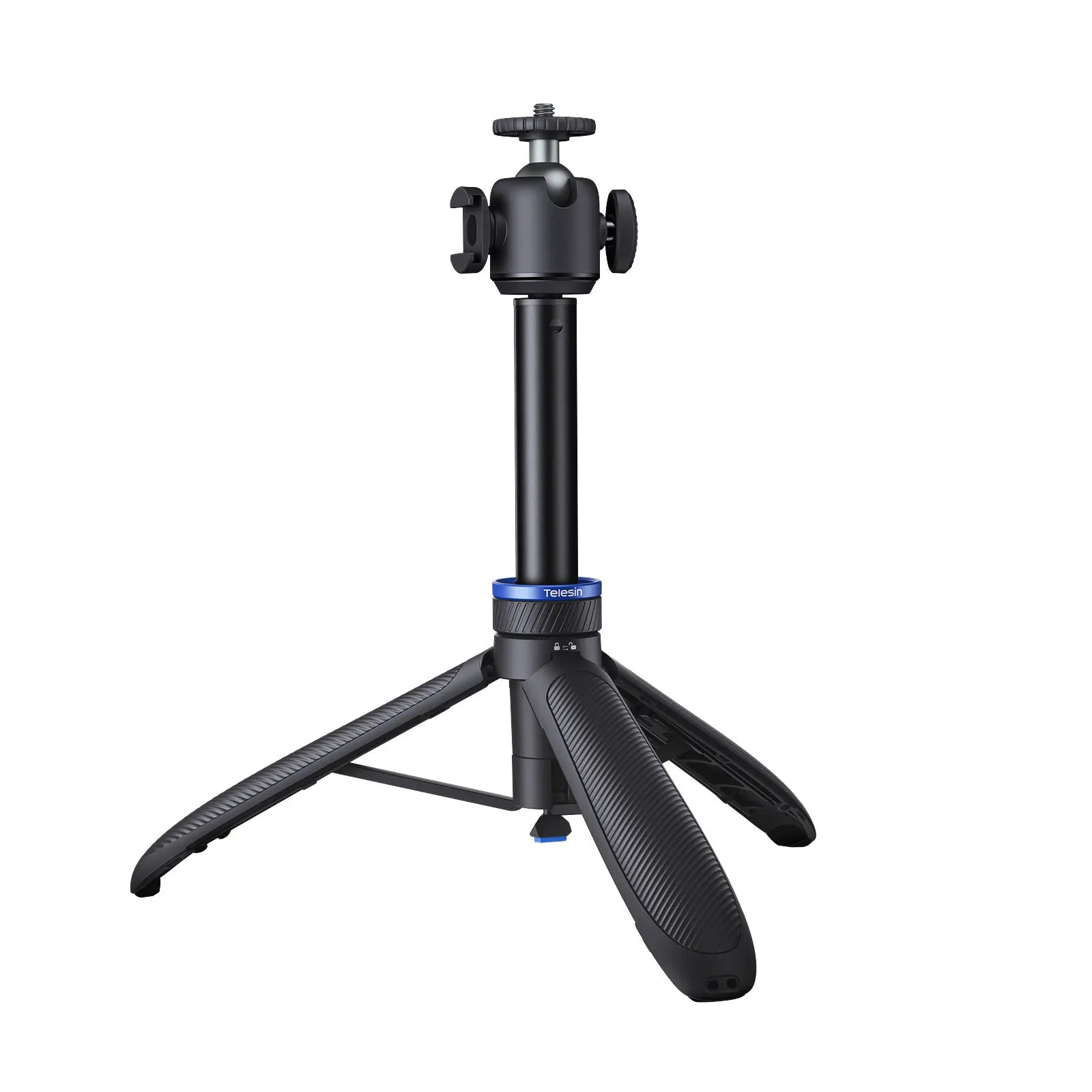 TELESIN Mini Quick Open Selfie Stick Tripod Aluminum alloy Stand for DJI Osmo GoPro Insta360 Action Camera Hand Grip Stand
