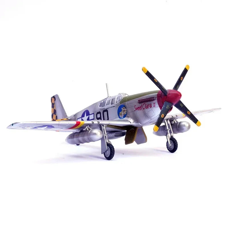 2025 New Diecast 1/72 Scale USAF Mustang P-51B P-51 P51B Fighter P51 Finished Alloy Aircraft Model Toy Display Collection