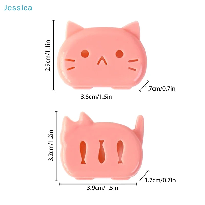 ♥Cartoon Cat Toothbrush Head Cover - Dustproof & Breathable Travel Case for Toothbrush Protection