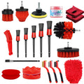 KUNAISI Car Cleaning Kit Detailing Brush Set Car Polish Pads Car Cleaning Brush For Car Air Vents Rim Dirt Dust Clean Tools