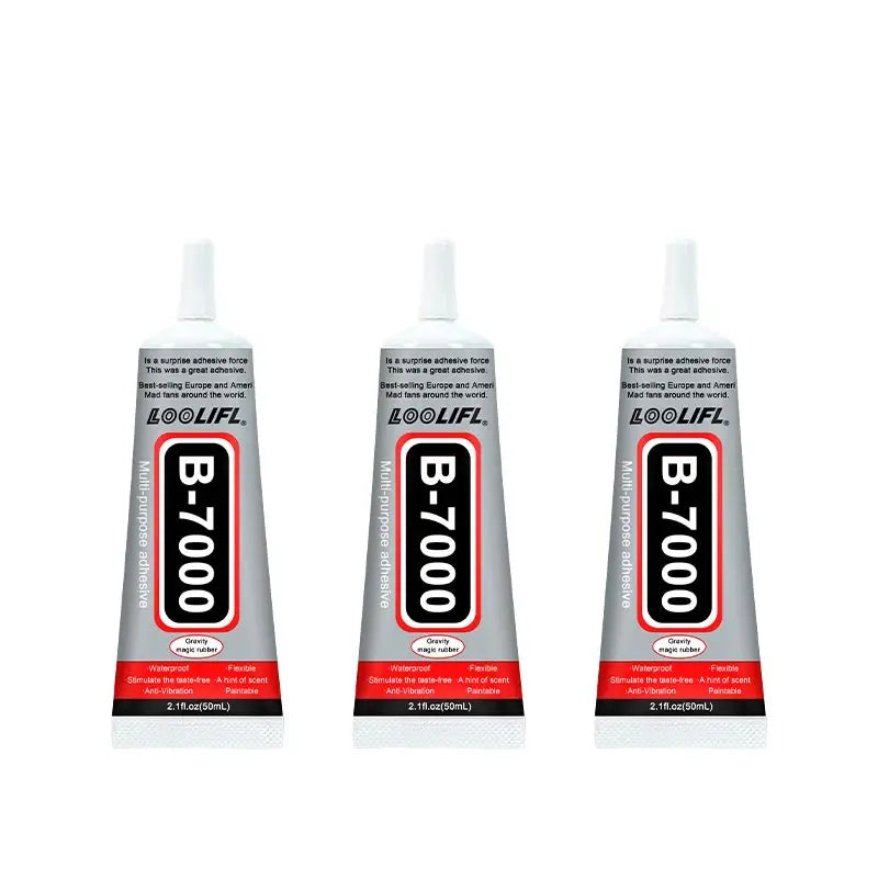 B7000 Super Clear Quick Dry Adhesive Black Contact Cell Phone Tablet Repair Adhesive Maintenance Back Cover Medium Repair
