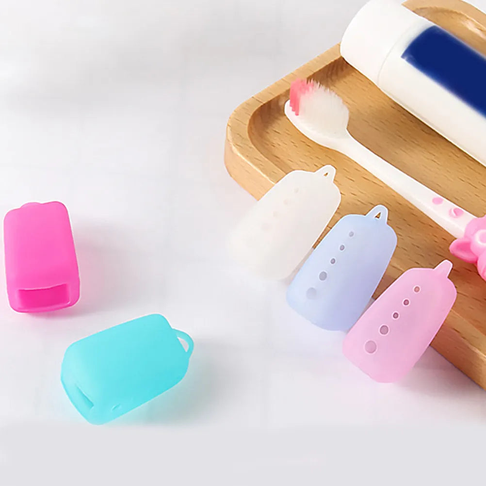 8Pcs Toothbrush Head Covers Premium Silicone Travel Toothbrush Caps Dustproof Portable for Home Office Gym Travel Compatible