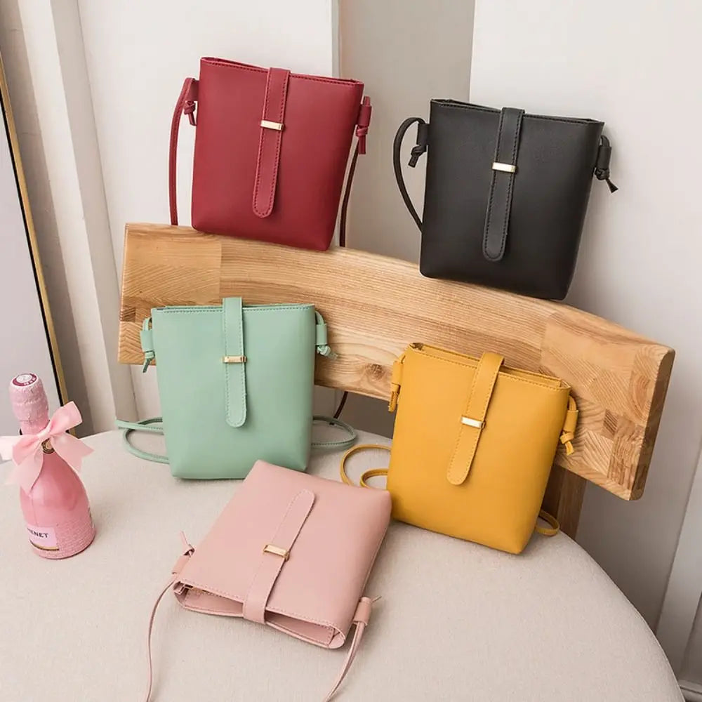 Fashion PU Leather Women Crossbody Bags 10 Colors Waterproof Girls Tote Bag Ladies Small Purses Women Girls