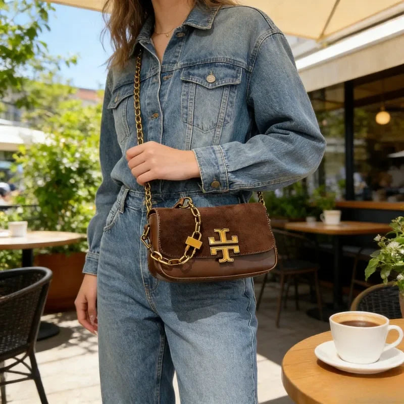 Elegant Party Diaper Bag Women's Leather Tote Luxury Crossbody Bag Vintage Minimalist Designer Large Capacity Stylish