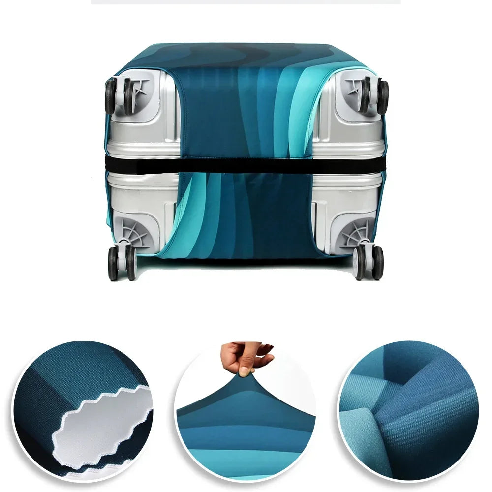 Luggage Cover Stretch Fabric Suitcase Protector Case Graphic Series Pull Rod Baggage Dust Case Covers for18-32 Inch Suitcase