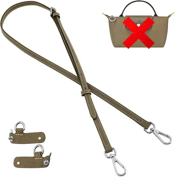 Leather Replacement Crossbody Bag Strap For Longchamp Mini Bag Shoulder Strap Without Punching Modification Bag Accessories