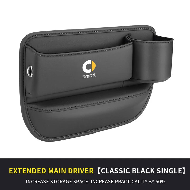 Smart Fortwo 451 450 453 EQ Forfour Coupe Cabrio Crossblade Car Seat Sewn Gap Crevice Slot Storage Box Cup holder Accessories