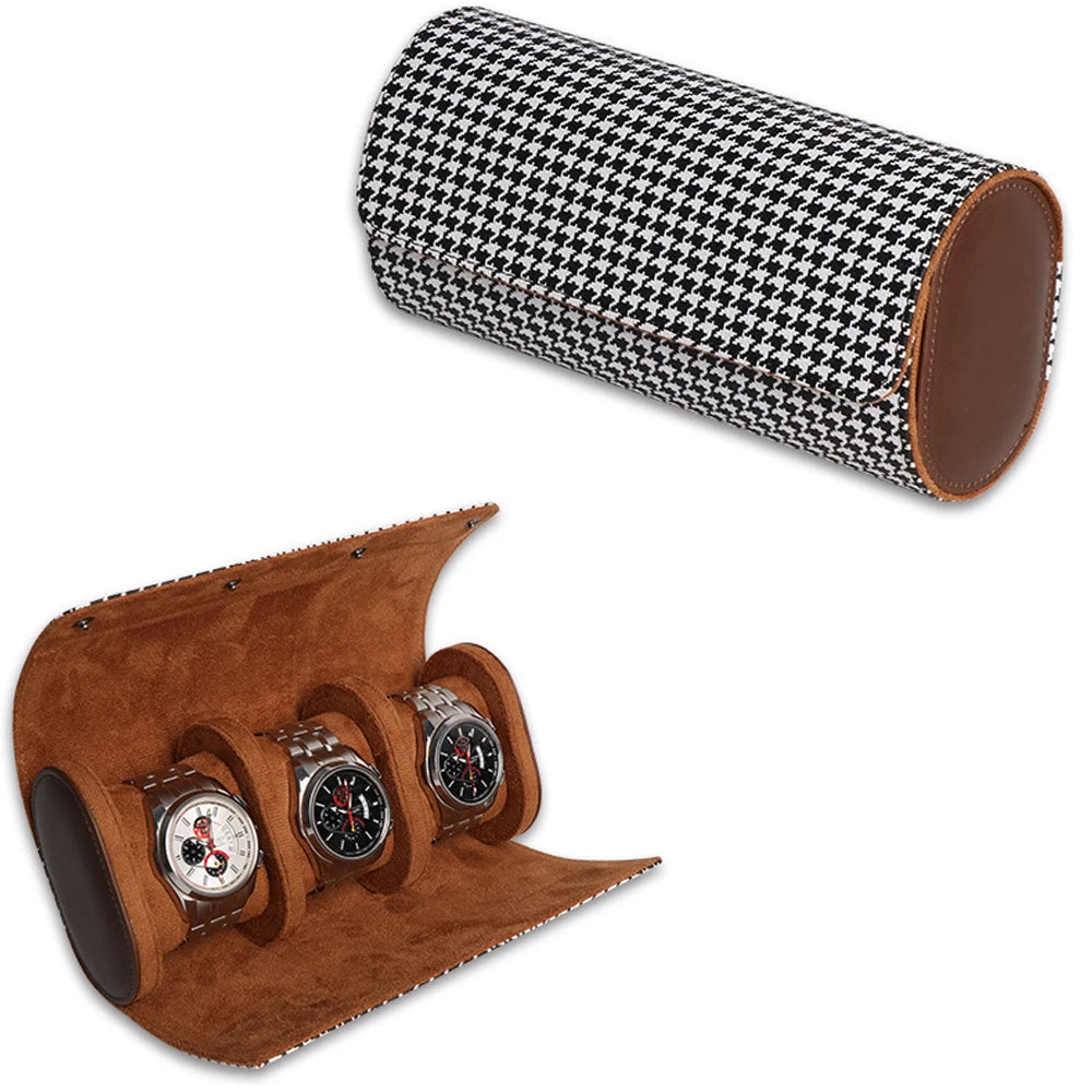 Watch Roll Travel Case-1/2/3 Slot Watch Storage and Organizer-Secure Storage with Innovative Removable Pillows & Solid Dividers
