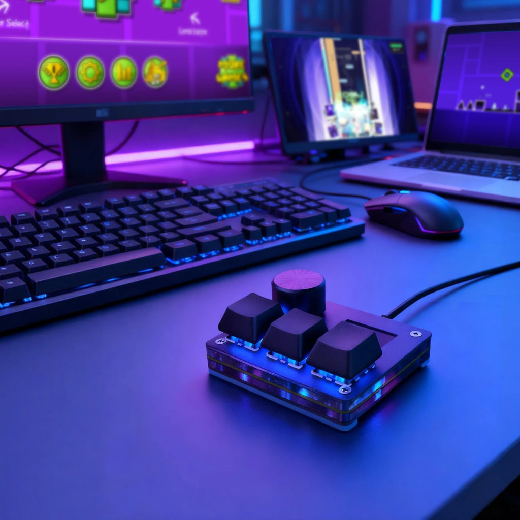 O3C Game Keyboard SayoDevice OSU O3C Rapid Trigger Hall Switches Magnetic Switches Keyboard Knob Screen Copy Paste Shotcut
