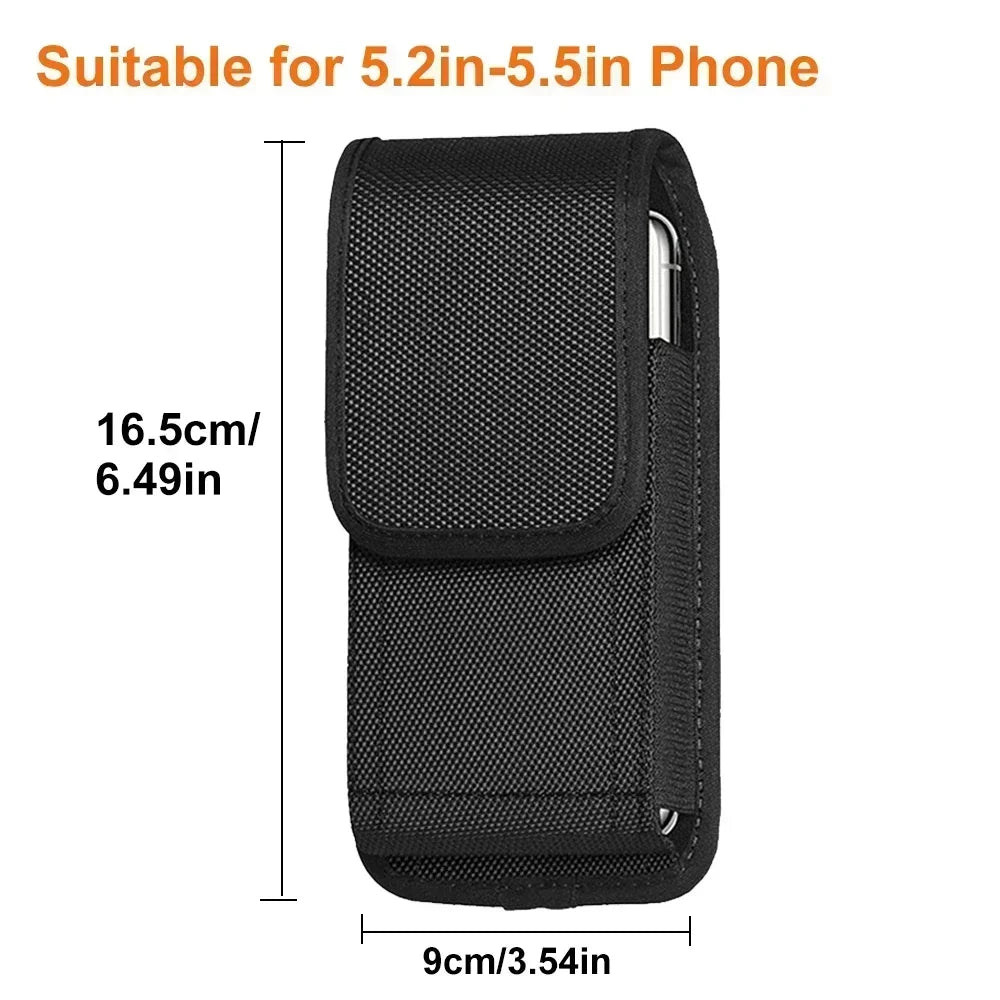 1Pc Tactical Nylon Phone Holster Waist Pack With Buckle Portable Card Wallet Outdoor Sports Tool Carry Pouch