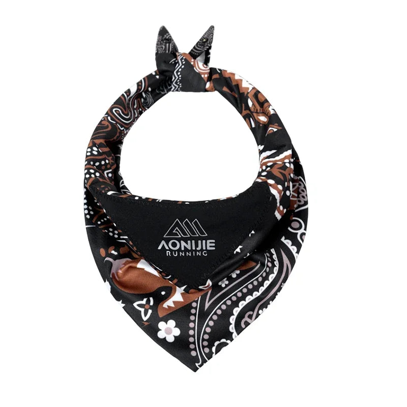 AONIJIE E4427 Upgraded Version Sports Ice Towel Neck Protection Sunscreen Triangle Scarf Sweat Absorption Breathable for Running