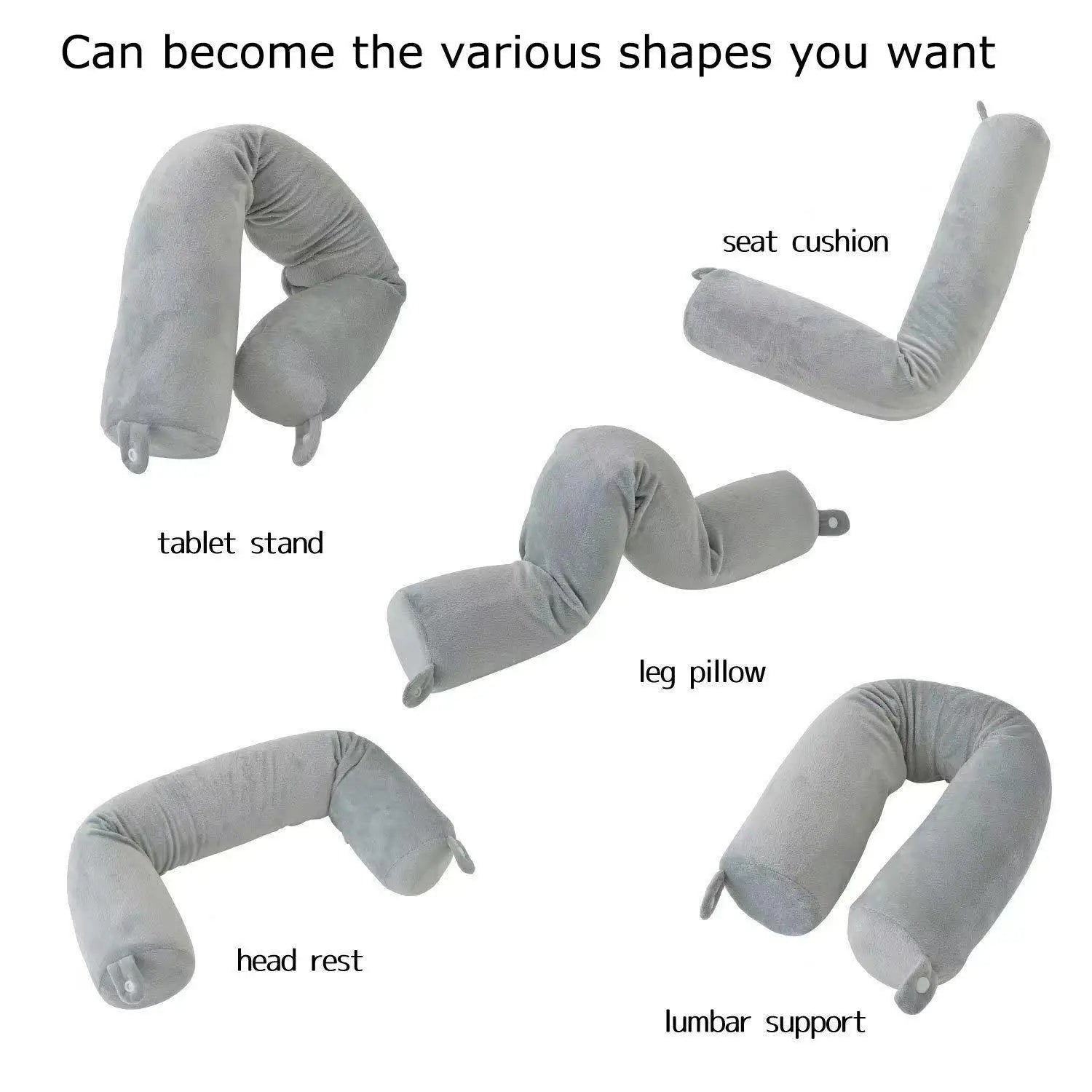 Memory foam u-shaped pillow, travel pillow, protect the cervical spine, easy to carry, bendable, slow rebound