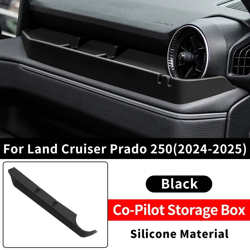 For Toyota Land Cruiser Prado 2024-2025 LC250 1st Edition 1958 J250 Silicone Storage Box & Dashboard Organizer Mat, Car Interior