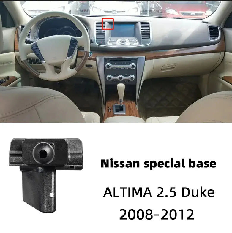 For Nissan X-trail Qashqai Rogue Sport Rogue Altima Versa Car Mobile Phone Holder Base Fixed Air Outlet Bracket Accessory