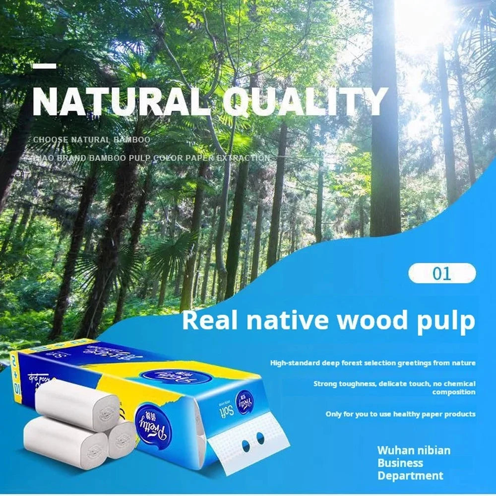 1pcs Vehicle-mounted special roll paper centreless web paper towel virgin wood pulp branch