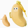 Banana Shape Toothbrush Cover & Toothpaste Travel Case, Silicone Dustproof Holder, Camping, Home